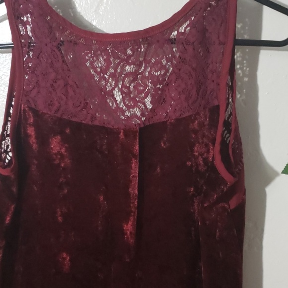 TAYLOR &SAGE TANK TOP VELVET  RED GRANBERRY XL - Picture 8 of 8